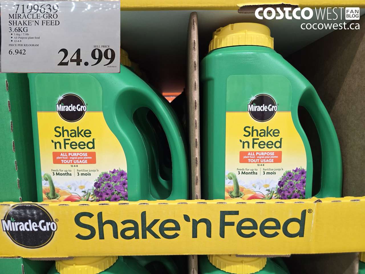 7199639 MIRACLE-GRO SHAKE'N FEED 3.6KG $24.99