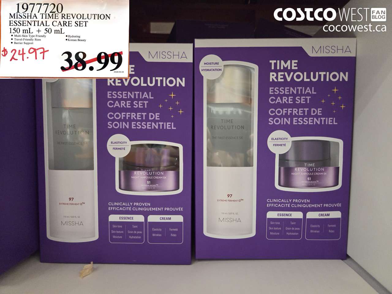 1977720 MISSHA TIME REVOLUTION ESSENTIAL CARE SET 150 ML + 50 ML $24.97