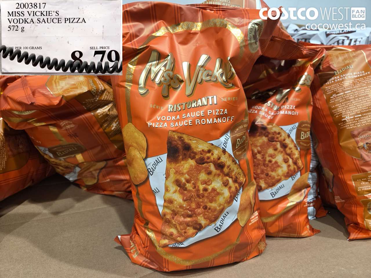 2003817 MISS VICKIE'S VODKA SAUCE PIZZA 572 G $8.79