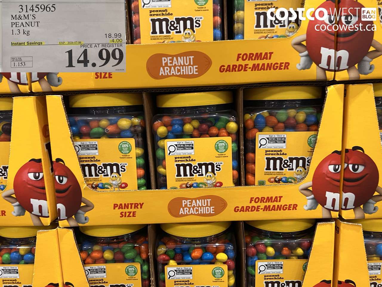 3145965 M&M'S PEANUT 1.3 KG ($4.00 INSTANT SAVINGS EXPIRES ON 2026-07-06) $14.99