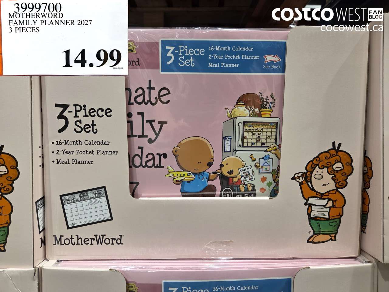 3999700 MOTHERWORD FAMILY PLANNER 2027 3 PIECES $14.99