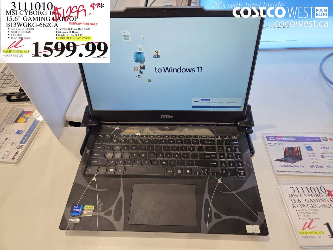3111010 MSI CYBORG 15 15.6