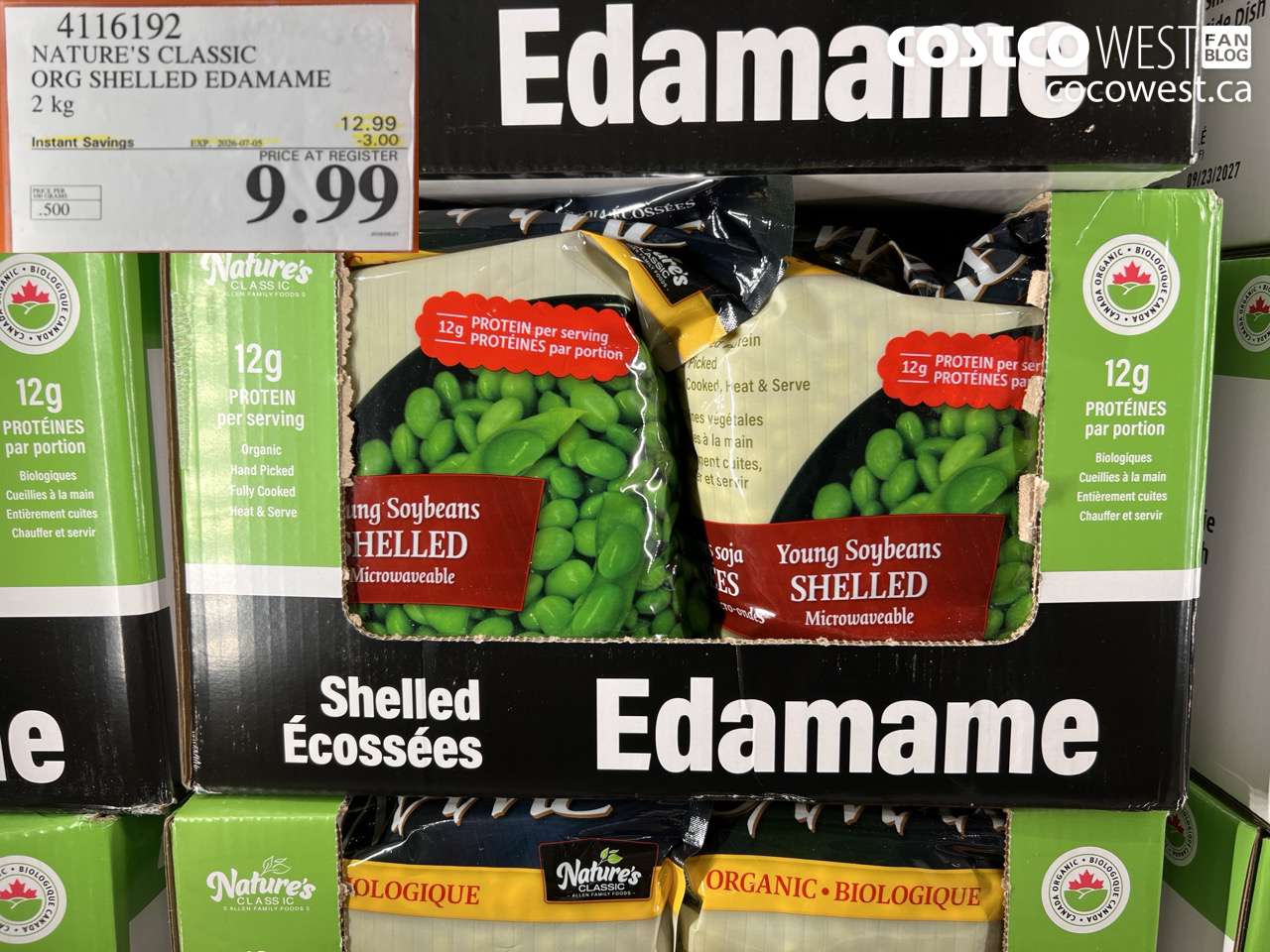 4116192 NATURE'S CLASSIC ORG SHELLED EDAMAME 2 KG ($3.00 INSTANT SAVINGS EXPIRES ON 2026-07-05) $9.99