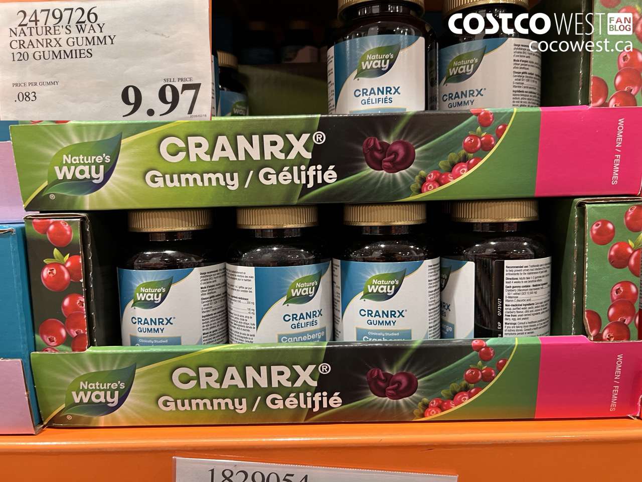 2479726 NATURE'S WAY CRANRX GUMMY 120 GUMMIES $9.97