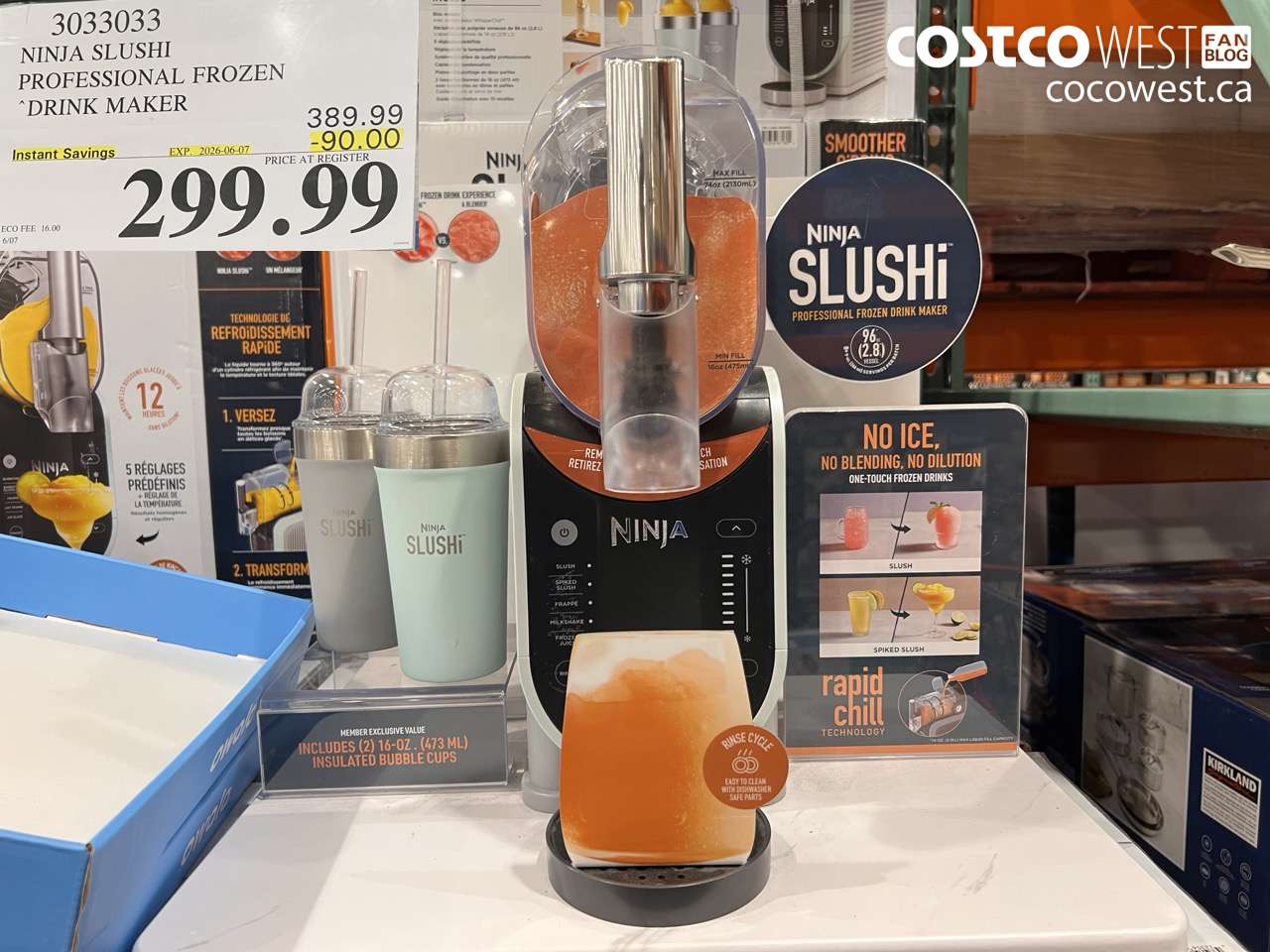 3033033 NINJA SLUSHI PROFESSIONAL FROZEN DRINK MAKER ($90.00 INSTANT SAVINGS EXPIRES ON 2026-06-07) $299.99