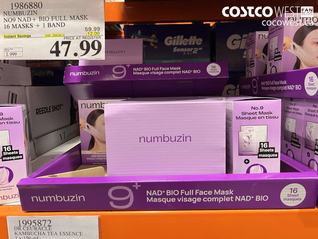 1986880 NUMBUZIN NO9 NAD+ BIO FULL MASK 16 MASKS + 1 BAND ($12.00 INSTANT SAVINGS EXPIRES ON 2026-06-14) $47.99