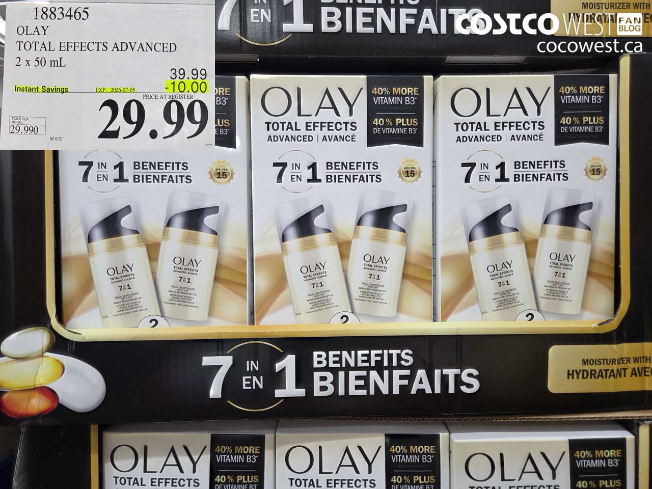 1883465 OLAY TOTAL EFFECTS ADVANCED 2 X 50 ML ($10.00 INSTANT SAVINGS EXPIRES ON 2026-07-05) $29.99