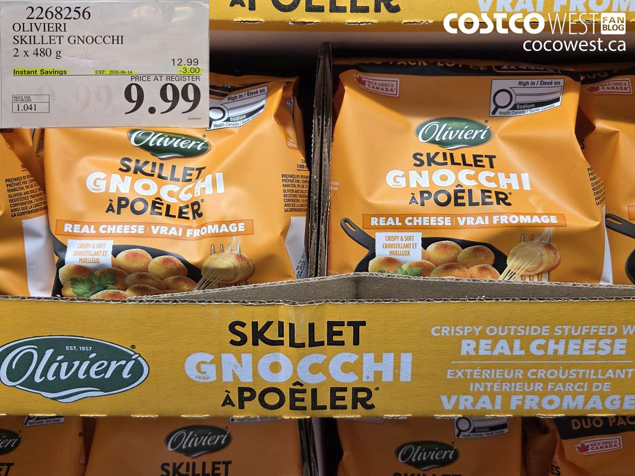 2268256 OLIVIERI SKILLET GNOCCHI 2 X 480 G ($3.00 INSTANT SAVINGS EXPIRES ON 2026-06-14) $9.99
