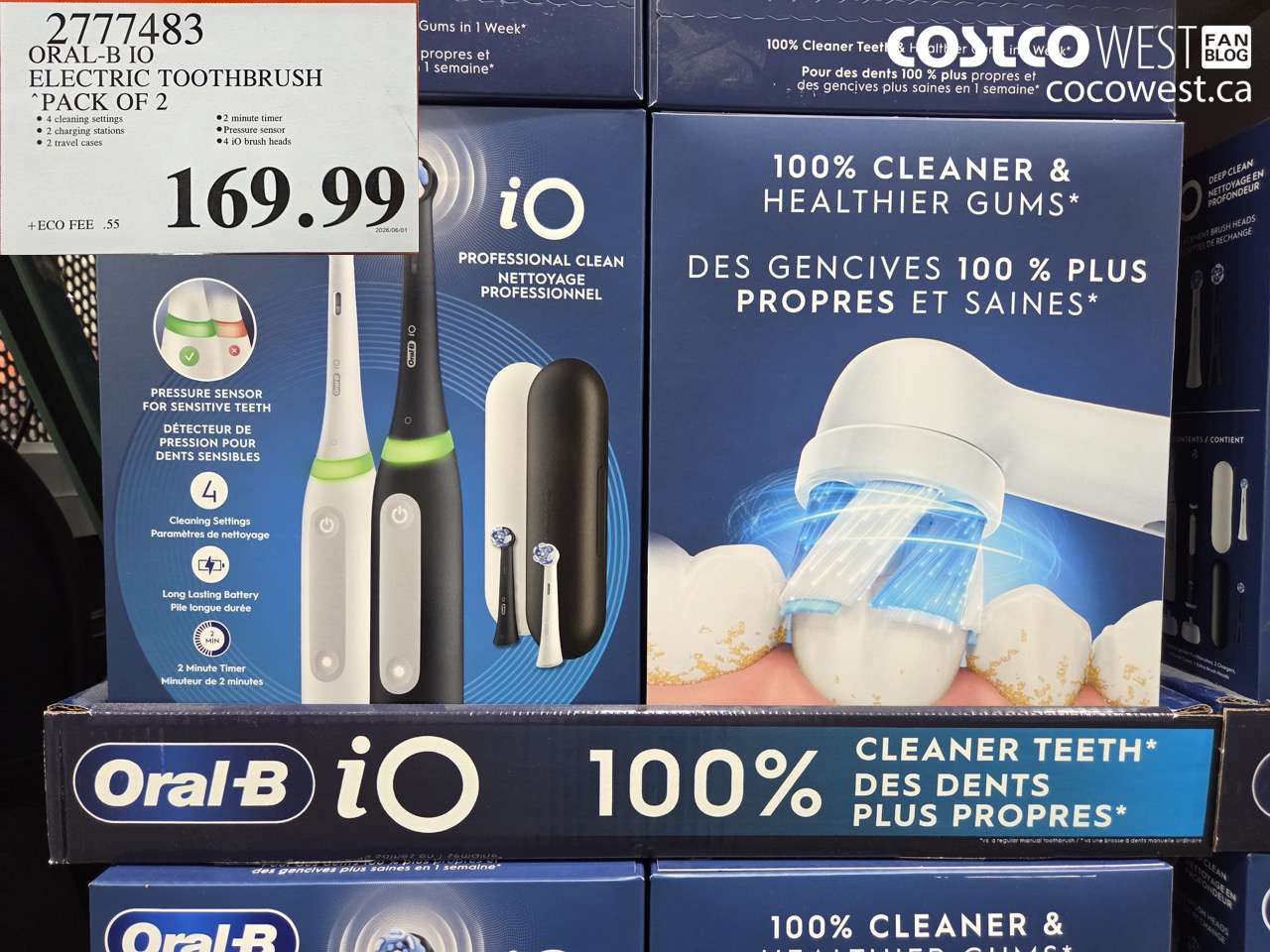 2777483 ORAL-B IO ELECTRIC TOOTHBRUSH PACK OF 2 $169.99
