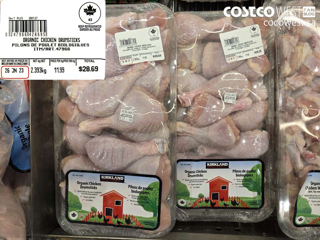47966 ORGANIC CHICKEN DRUMSTICKS $11.99