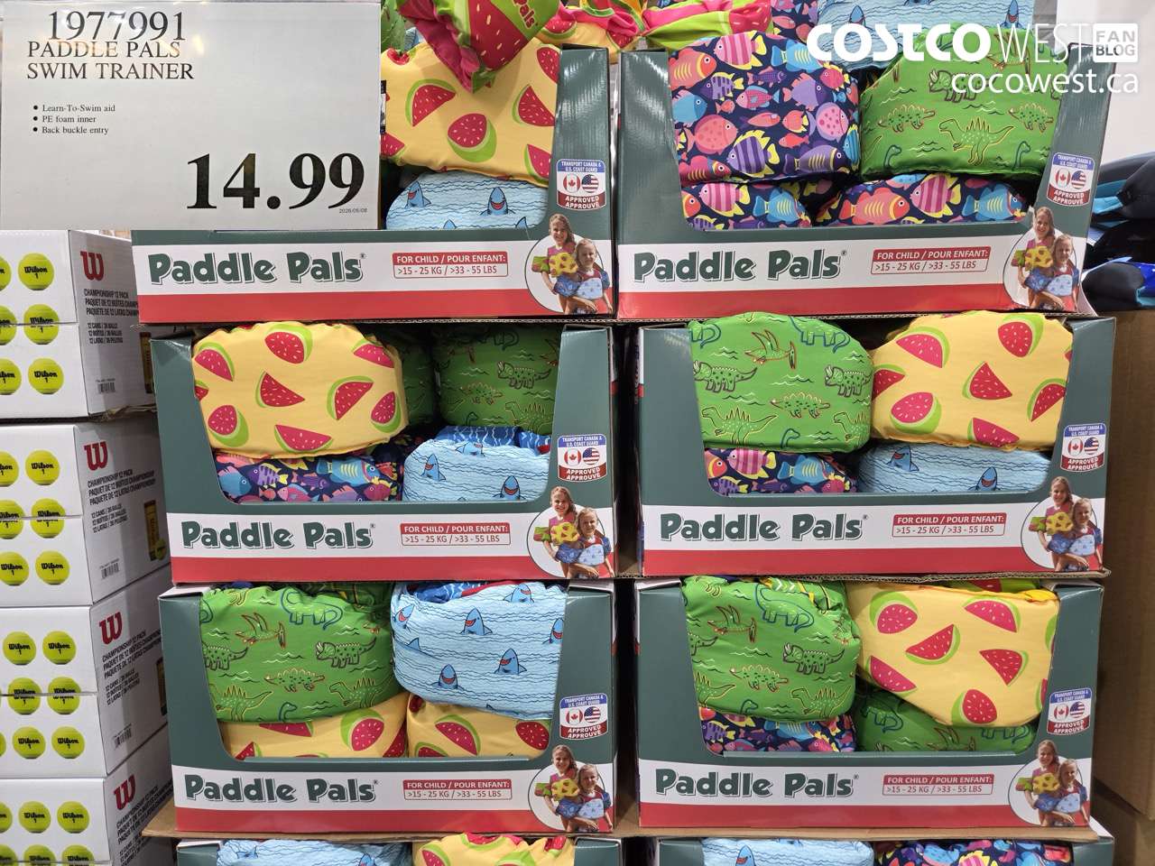 1977991 PADDLE PALS SWIM TRAINER $14.99