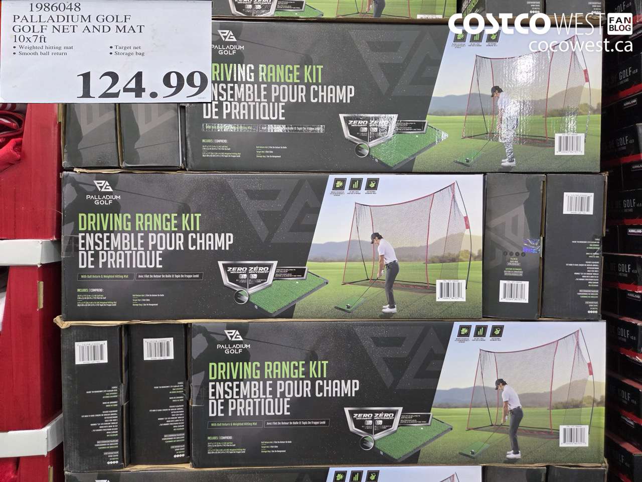 1986048 PALLADIUM GOLF GOLF NET AND MAT 10X7FT $124.99