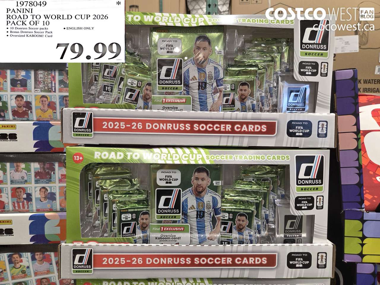 1978049 PANINI ROAD TO WORLD CUP 2026 PACK OF 10 $79.99