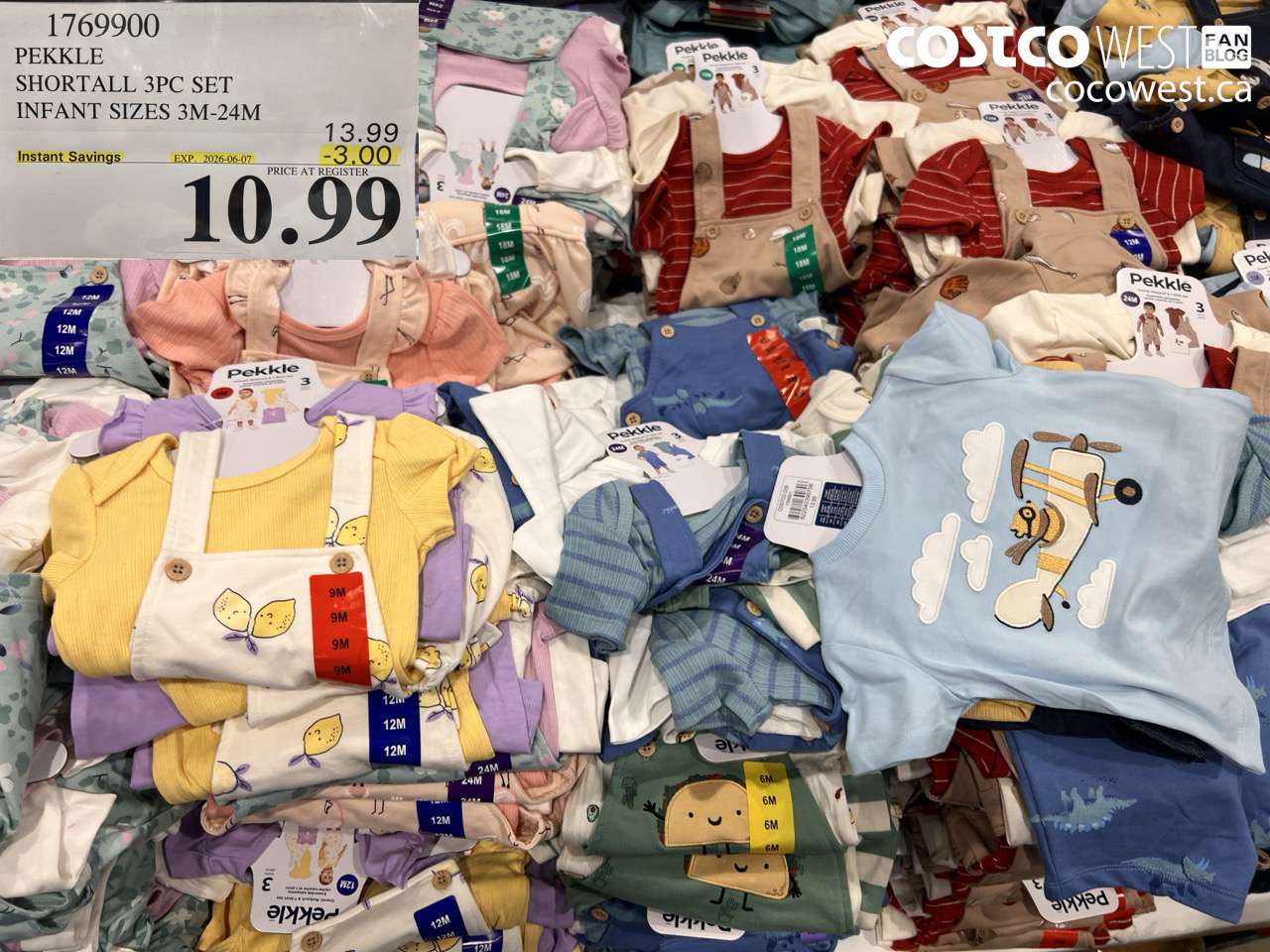 1769900 PEKKLE SHORTALL 3PC SET INFANT SIZES 3M-24M ($3.00 INSTANT SAVINGS EXPIRES ON 2026-06-07) $10.99