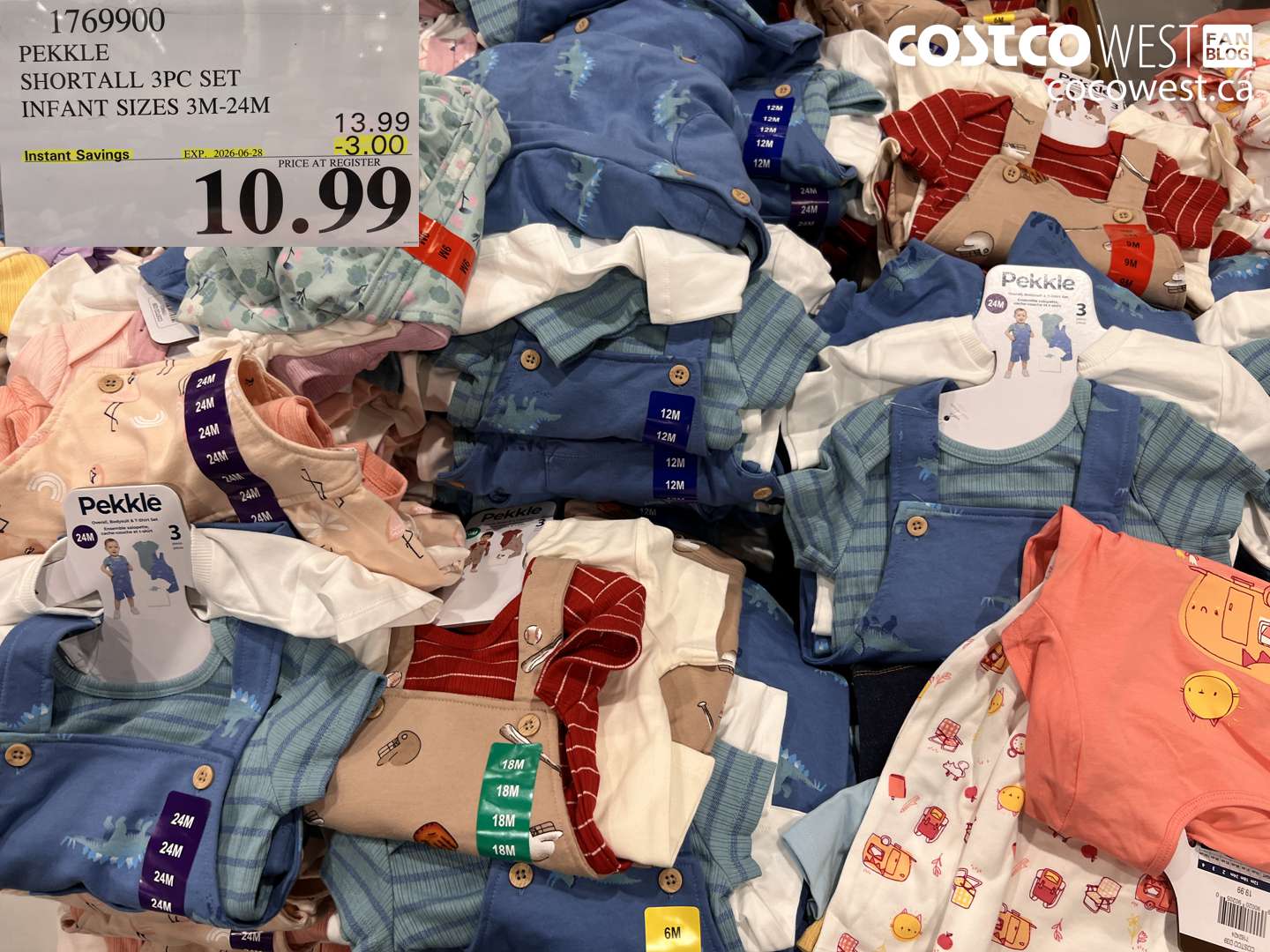 1769900 PEKKLE SHORTALL 3PC SET INFANT SIZES 3M-24M ($3.00 INSTANT SAVINGS EXPIRES ON 2026-06-28) $10.99