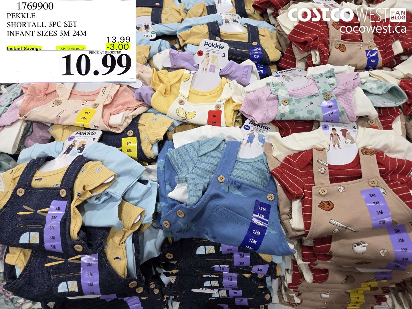 1769900 PEKKLE SHORTALL 3PC SET INFANT SIZES 3M-24M ($3.00 INSTANT SAVINGS EXPIRES ON 2026-06-28) $10.99