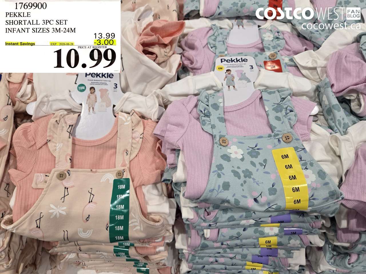 1769900 PEKKLE SHORTALL 3PC SET INFANT SIZES 3M-24M ($3.00 INSTANT SAVINGS EXPIRES ON 2026-06-28) $10.99
