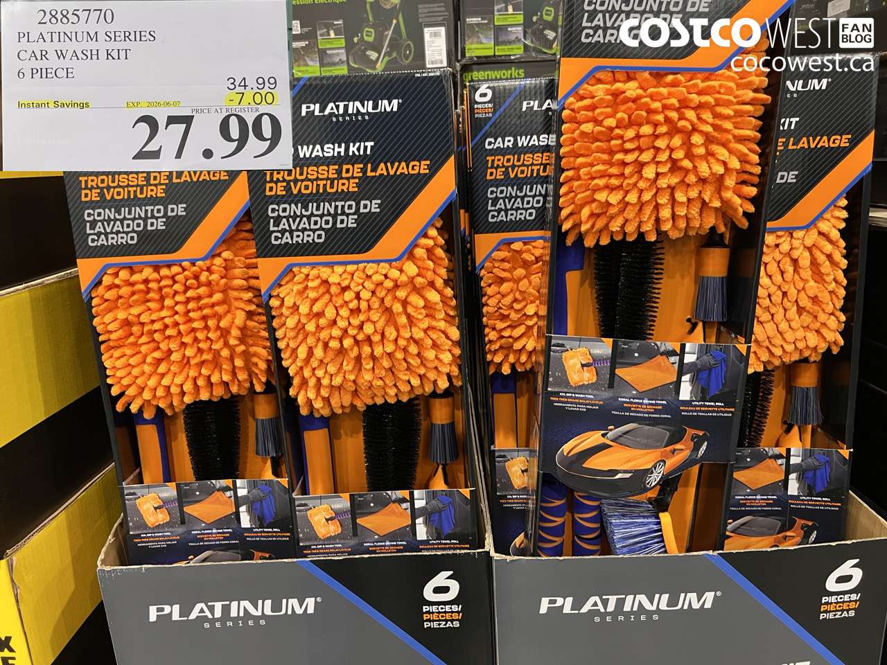 2885770 PLATINUM SERIES CAR WASH KIT 6 PIECE ($7.00 INSTANT SAVINGS EXPIRES ON 2026-06-07) $27.99