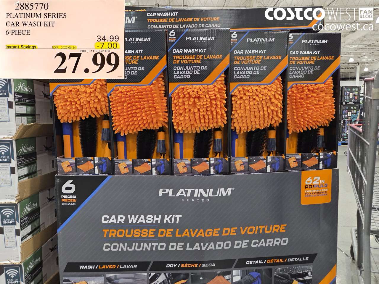 2885770 PLATINUM SERIES CAR WASH KIT 6 PIECE ($7.00 INSTANT SAVINGS EXPIRES ON 2026-06-14) $27.99