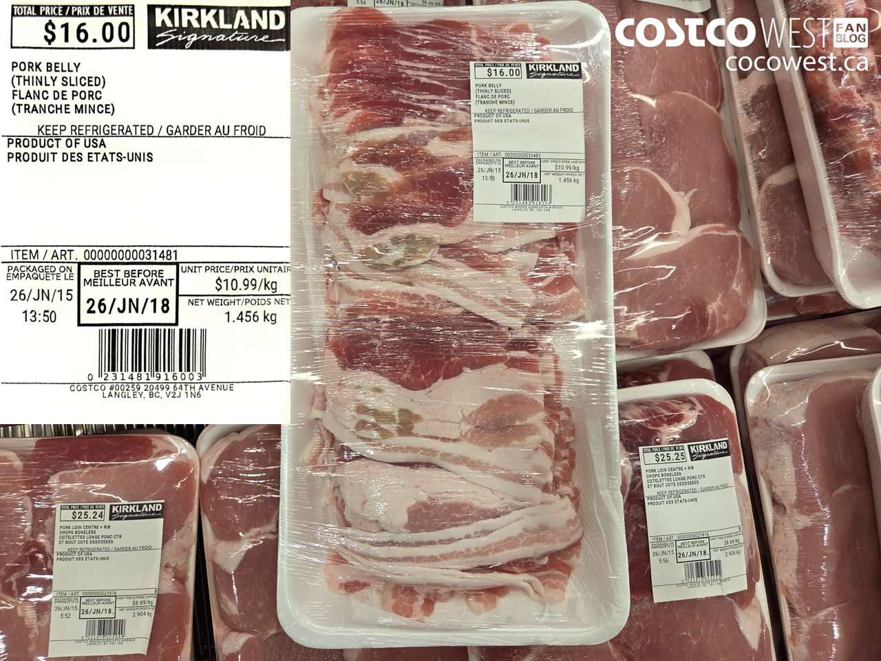 31481 PORK BELLY (THINLY SLICED) $10.99