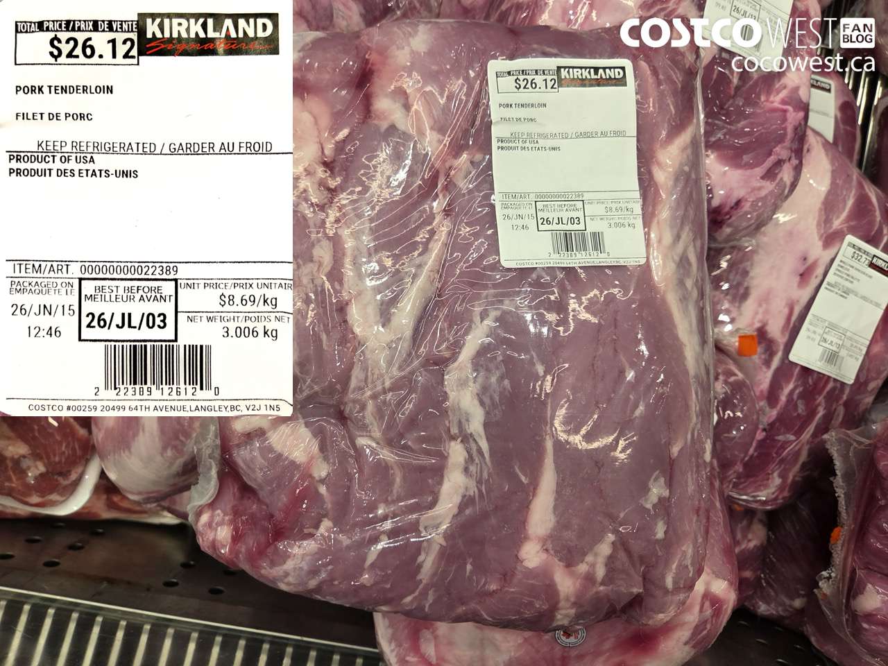 22389 PORK TENDERLOIN $8.69