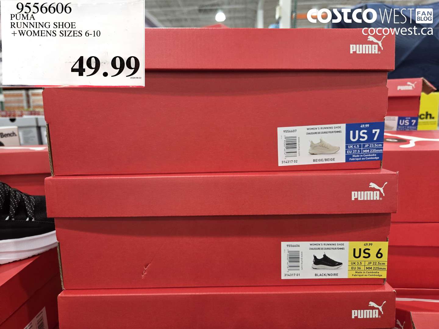 9556606 PUMA RUNNING SHOE WOMENS SIZES 6-10 $49.99