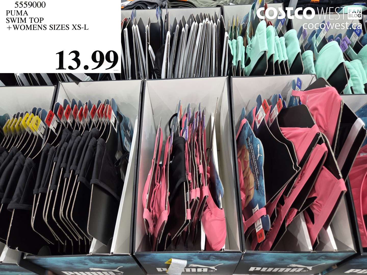 5559000 PUMA SWIM TOP + WOMENS SIZES XS-L $13.99