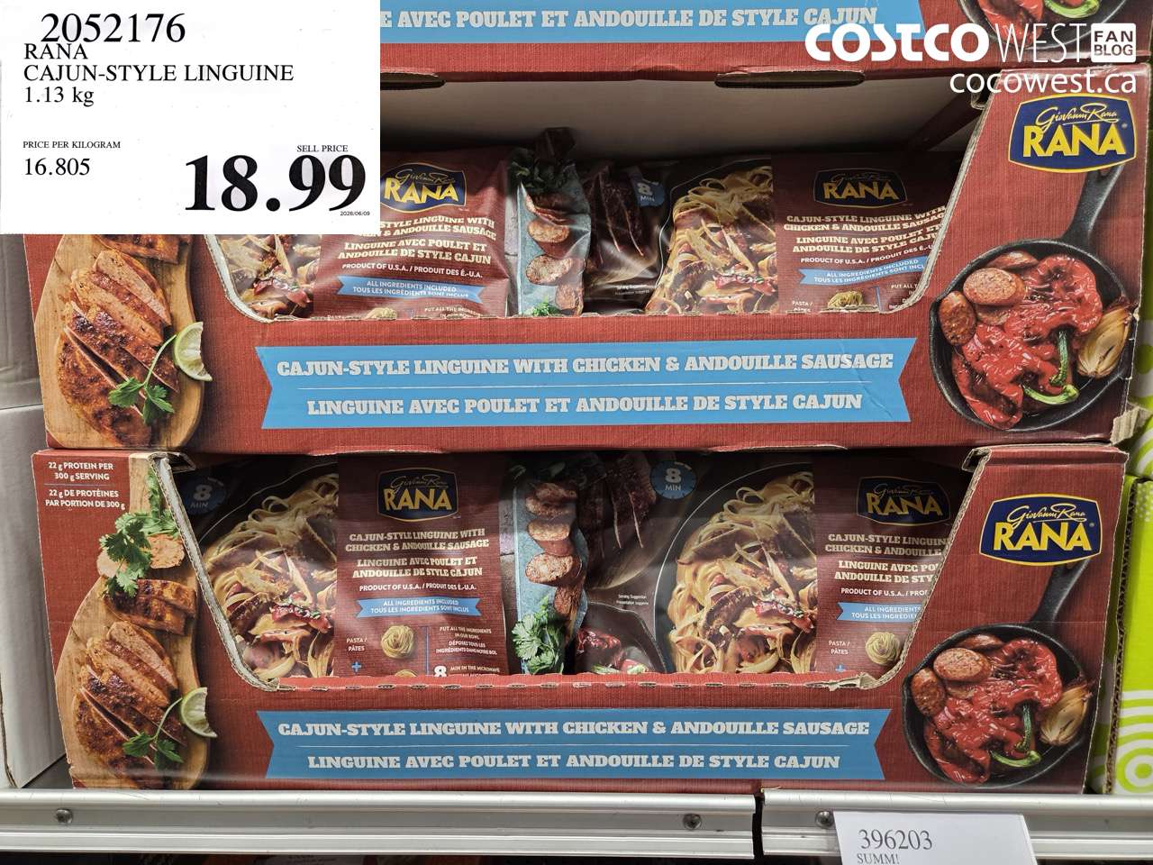 2052176 RANA CAJUN-STYLE LINGUINE 1.13 KG $18.99