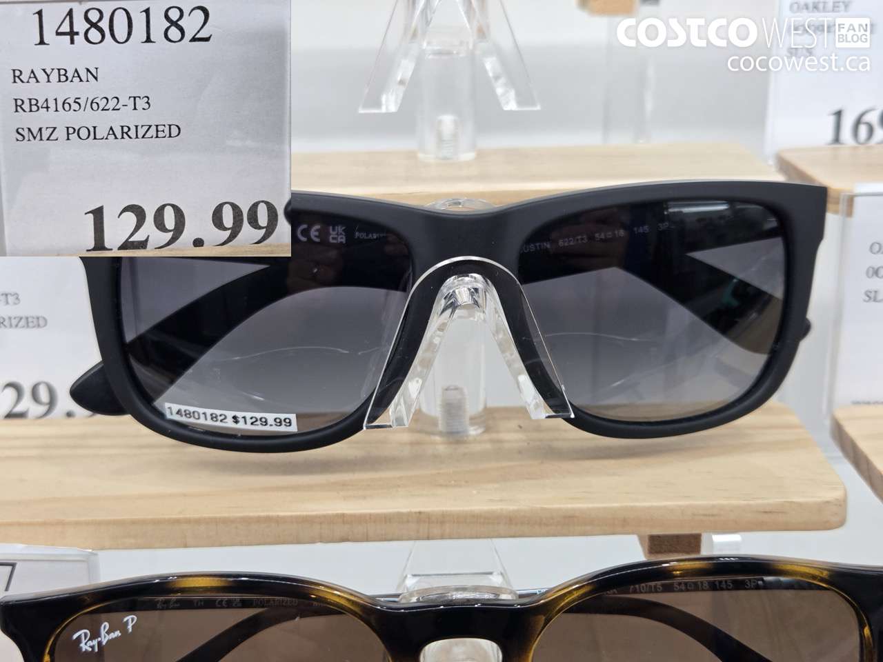 1480182 RAYBAN RB4165/622-T3 SMZ POLARIZED $129.99