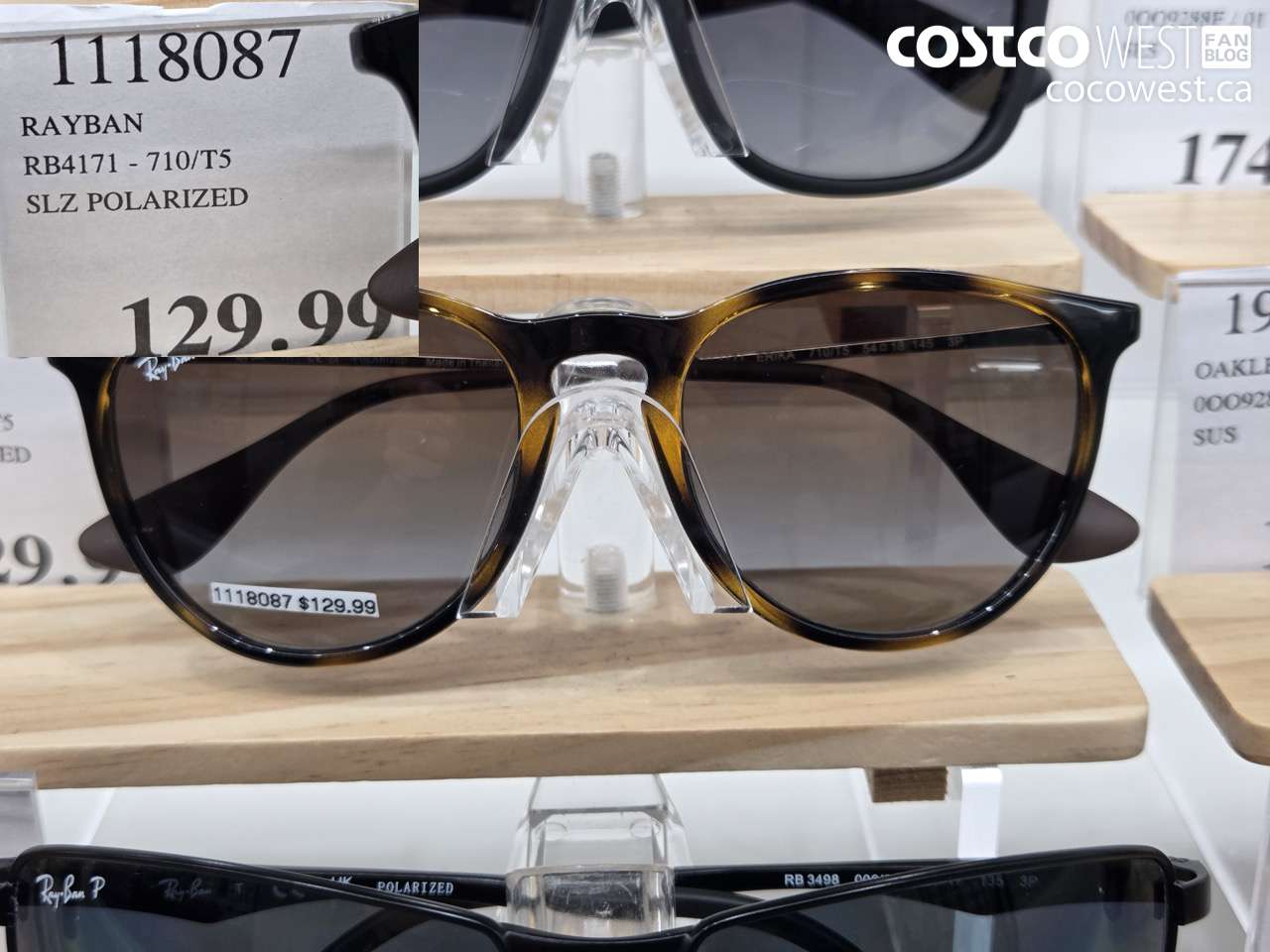 1118087 RAYBAN RB4171 - 710/T5 SLZ POLARIZED $129.99