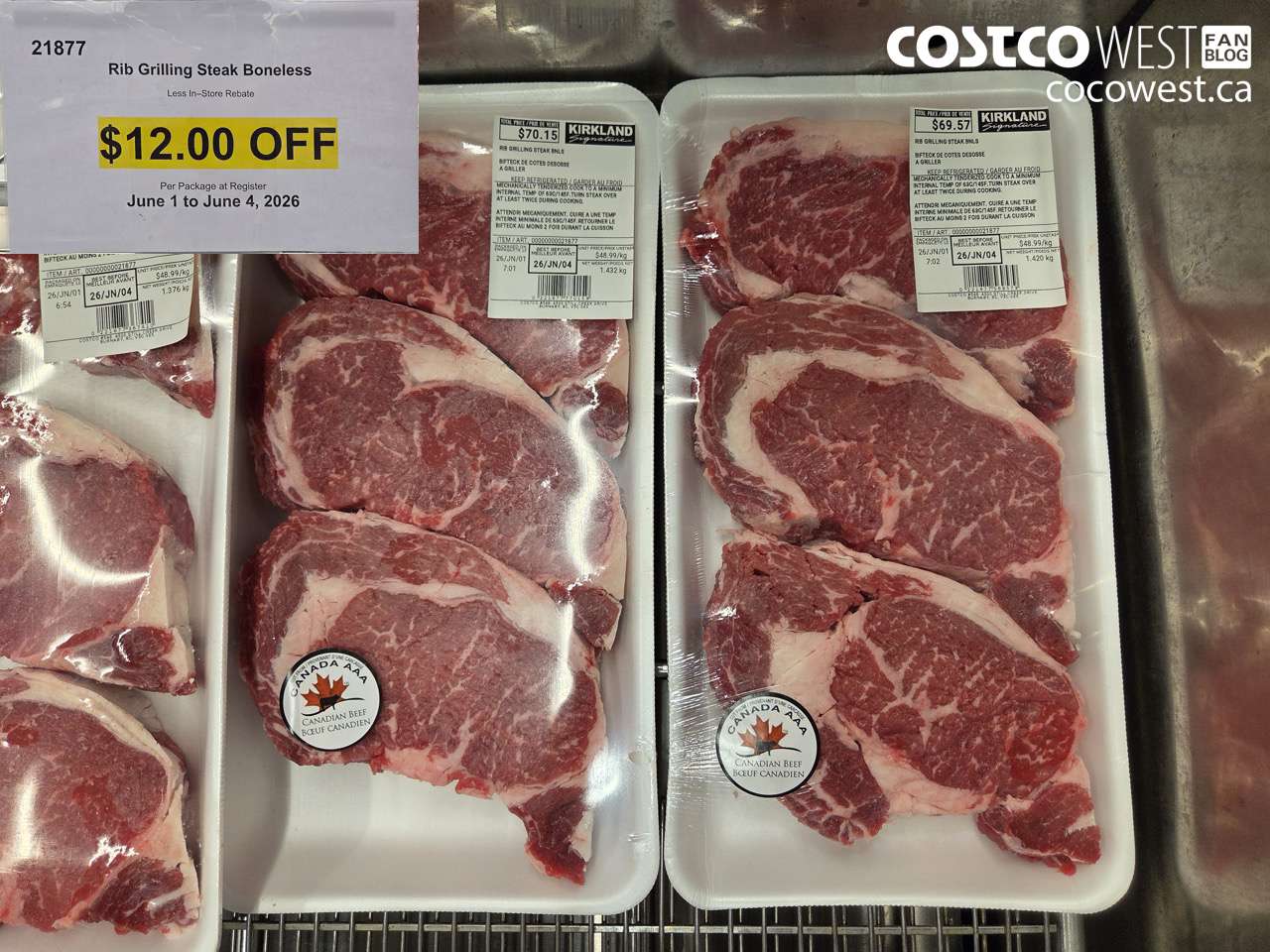 21877 RIB GRILLING STEAK BONELESS ($12.00 INSTANT SAVINGS EXPIRES ON 2026-06-04)