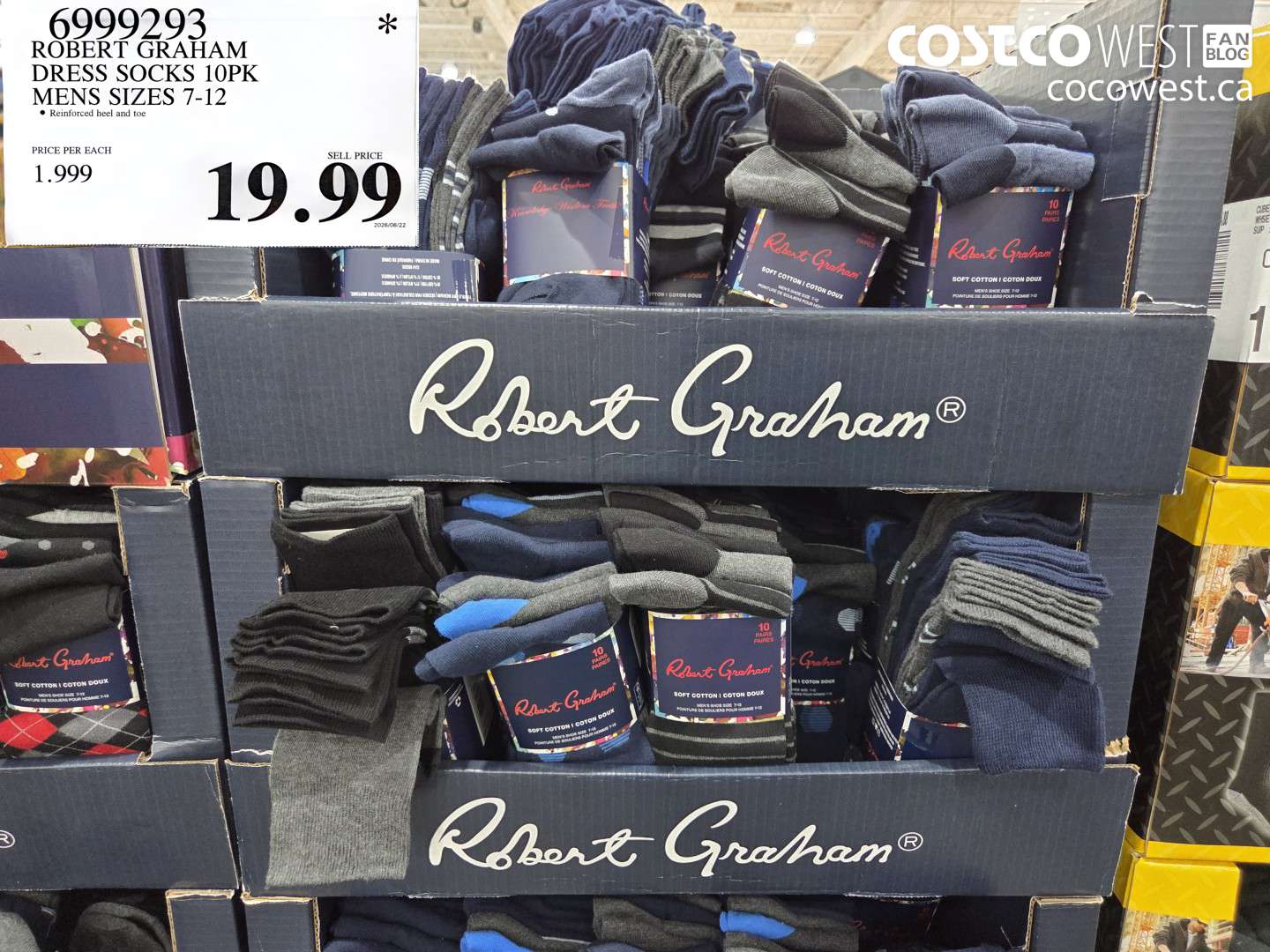 6999293 ROBERT GRAHAM DRESS SOCKS 10PK MENS SIZES 7-12 $19.99