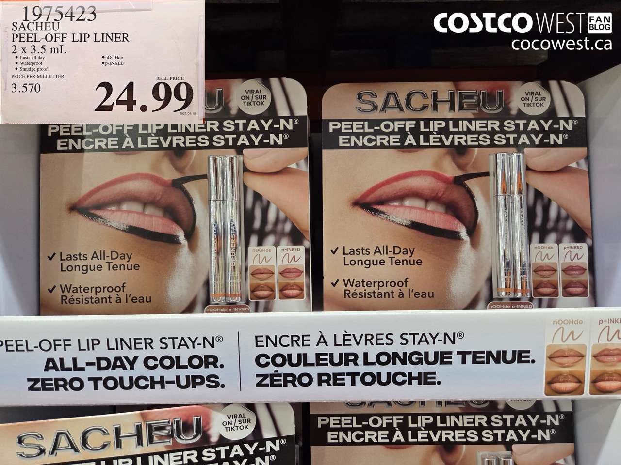 1975423 SACHEU PEEL-OFF LIP LINER 2 X 3.5 ML $24.99