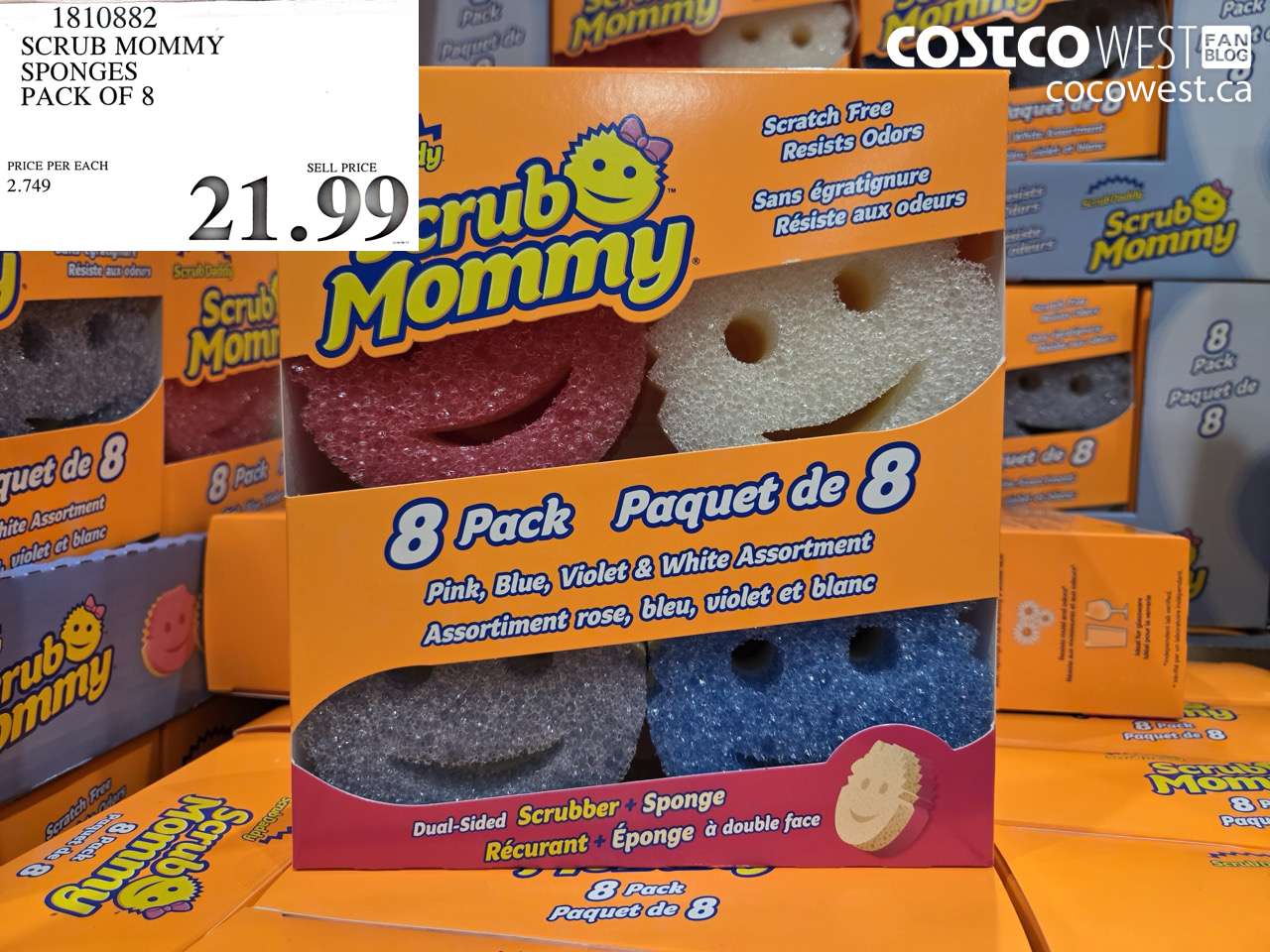 1810882 SCRUB MOMMY SPONGES PACK OF 8 $21.99