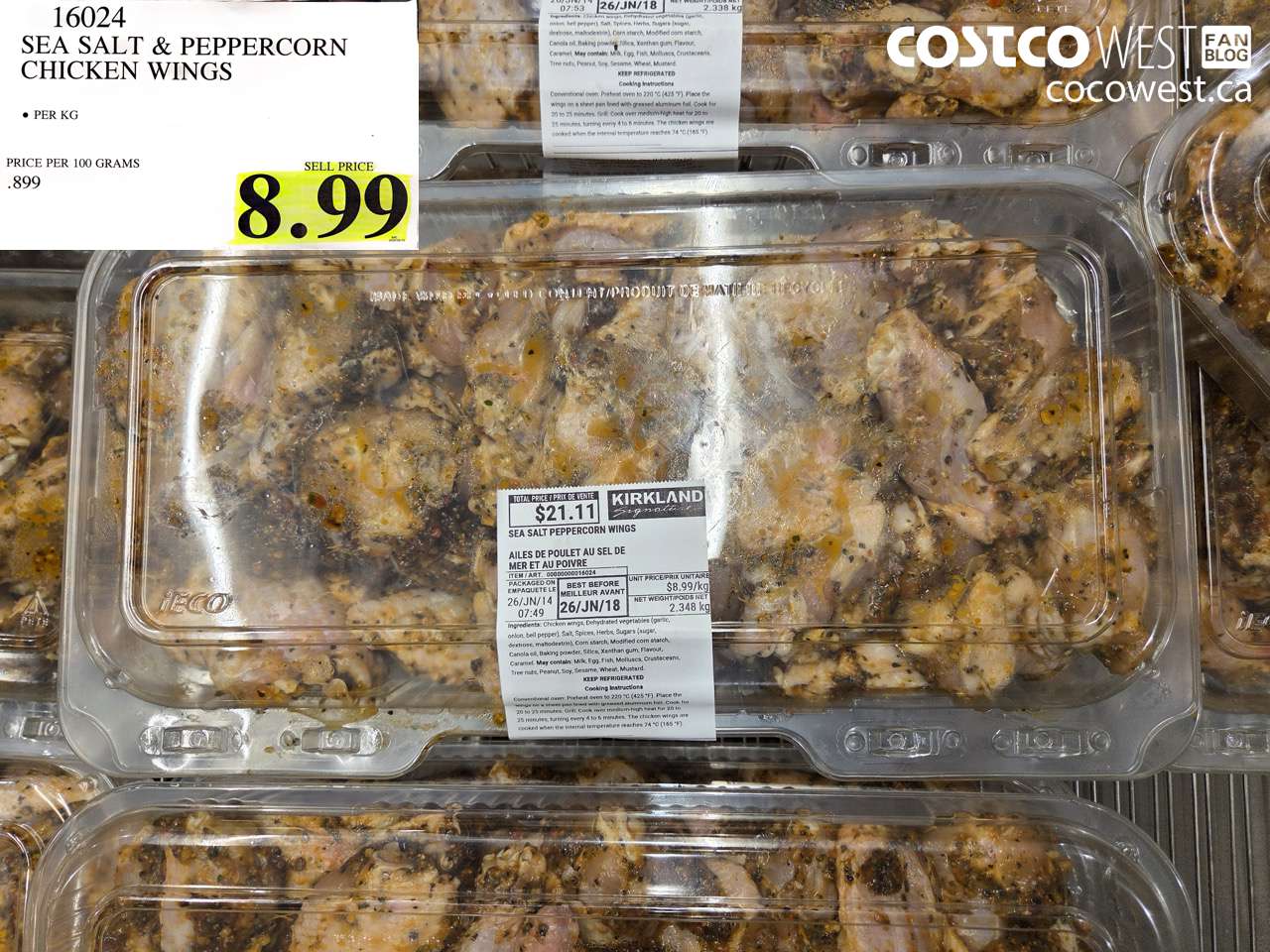 16024 SEA SALT & PEPPERCORN CHICKEN WINGS $8.99