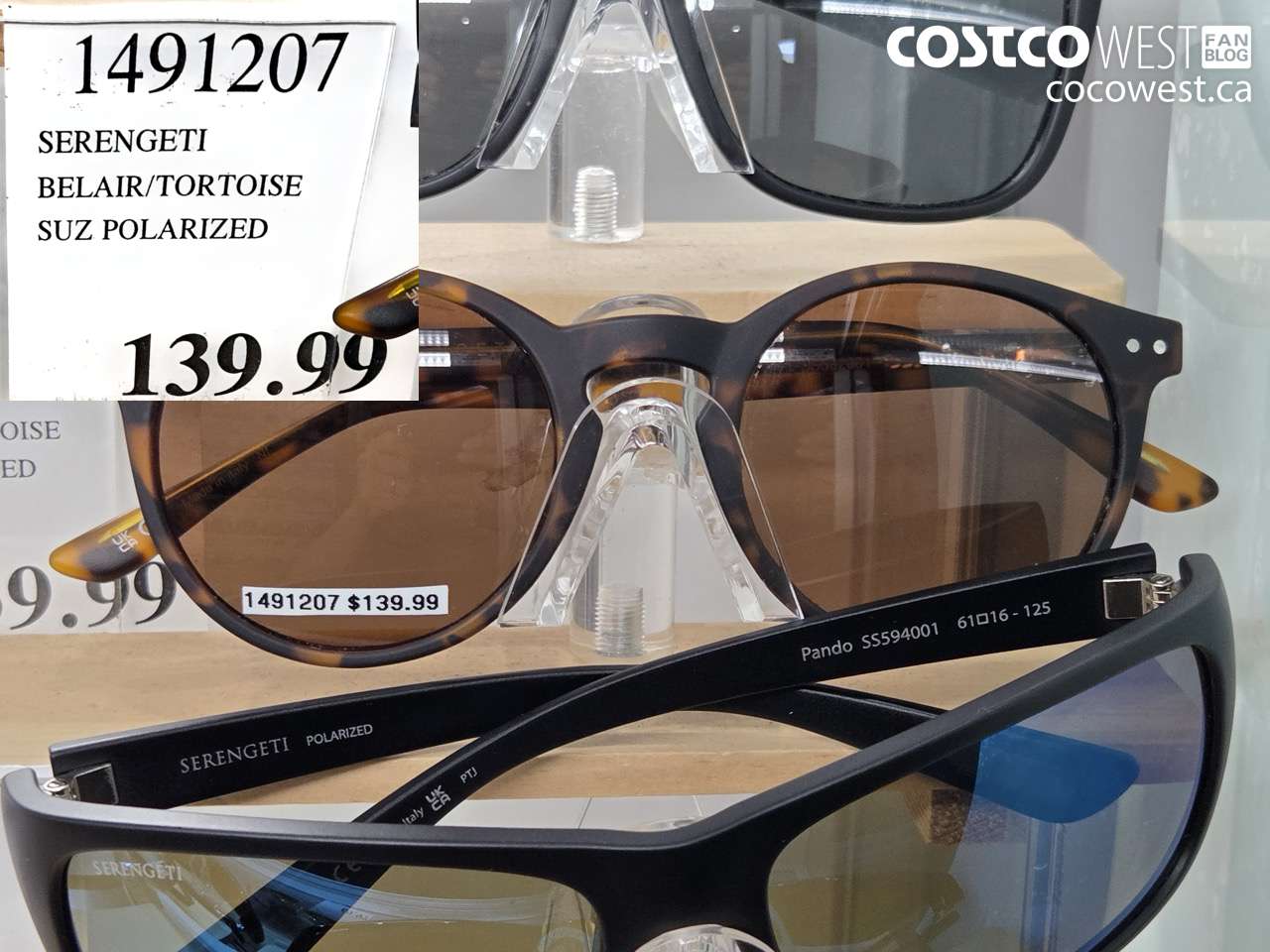 1491207 SERENGETI BELAIR/TORTOISE SUZ POLARIZED $139.99