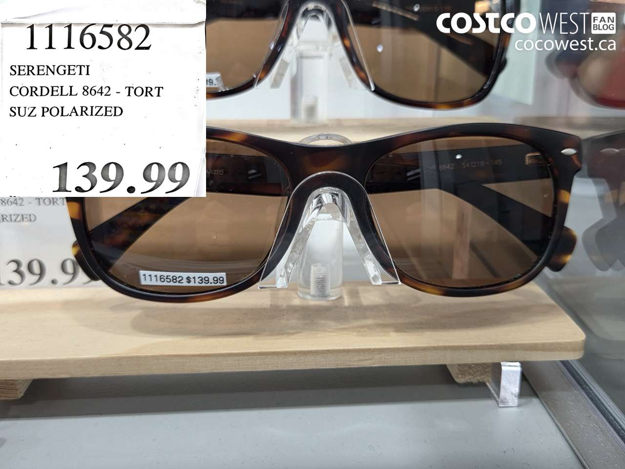 1116582 SERENGETI CORDELL 8642 - TORT SUZ POLARIZED $139.99