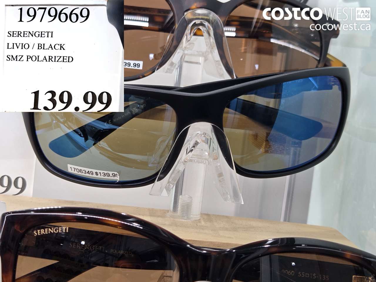 1979669 SERENGETI LIVIO / BLACK SMZ POLARIZED $139.99