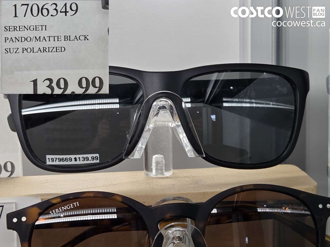 1706349 SERENGETI PANDO/MATTE BLACK SUZ POLARIZED $139.99