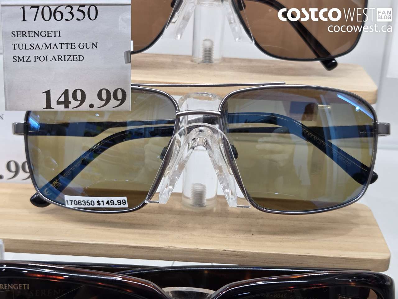 1706350 SERENGETI TULSA/MATTE GUN SMZ POLARIZED $149.99