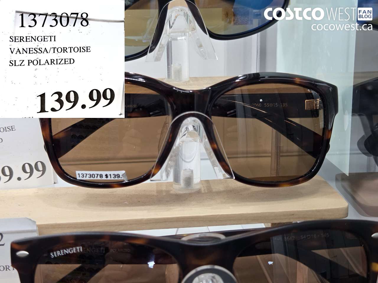 1373078 SERENGETI VANESSA/TORTOISE SLZ POLARIZED $139.99