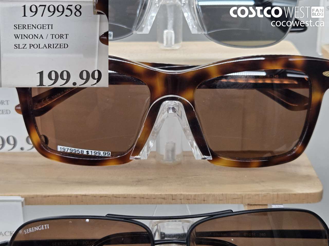 1979958 SERENGETI WINONA / TORT SLZ POLARIZED $199.99