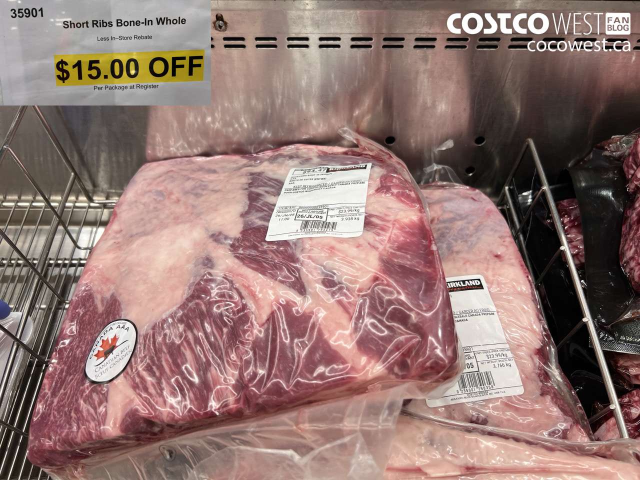 35901 SHORT RIBS BONE-IN WHOLE ($15.00 INSTANT SAVINGS)