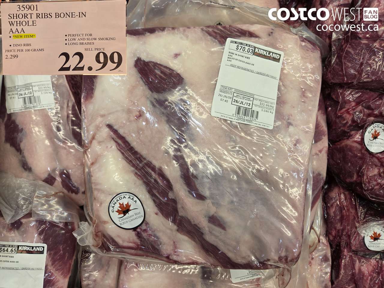 35901 SHORT RIBS BONE-IN WHOLE AAA $22.99