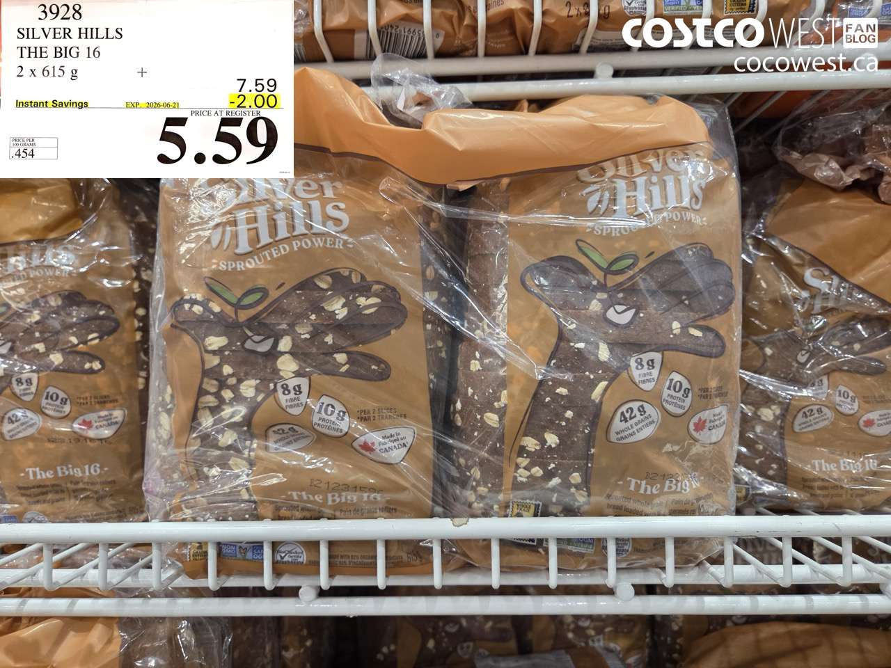 3928 SILVER HILLS THE BIG 16 2 X 615 G ($2.00 INSTANT SAVINGS EXPIRES ON 2026-06-21) $5.59