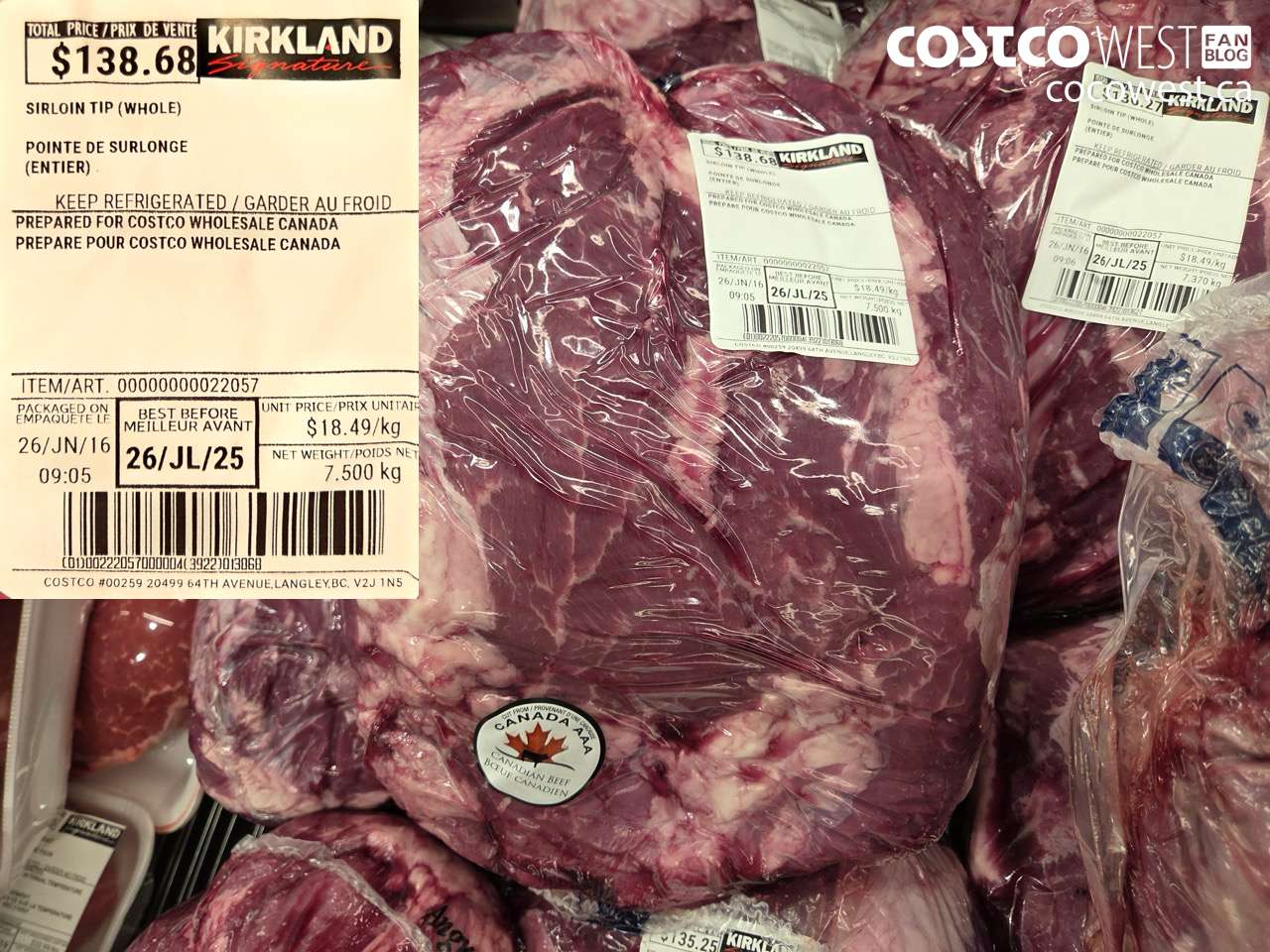 22057 SIRLOIN TIP (WHOLE) $18.49