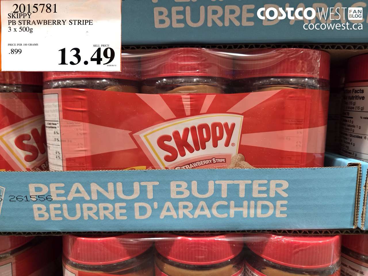 2015781 SKIPPY PB STRAWBERRY STRIPE 3 X 500G $13.49