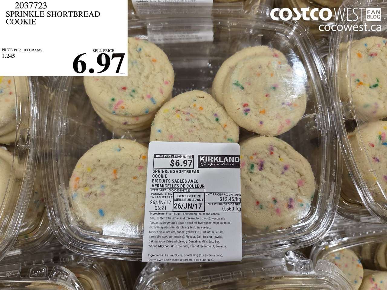 2037723 SPRINKLE SHORTBREAD COOKIE $6.97