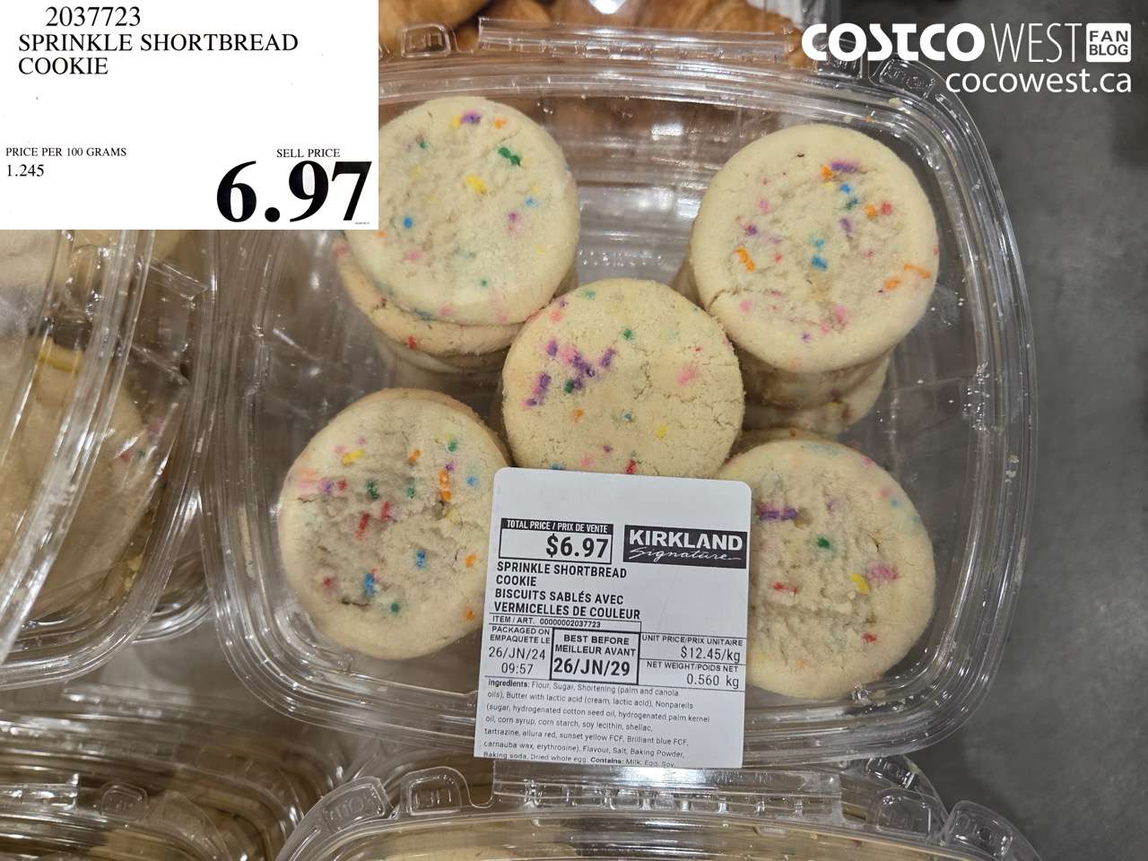 2037723 SPRINKLE SHORTBREAD COOKIE $6.97