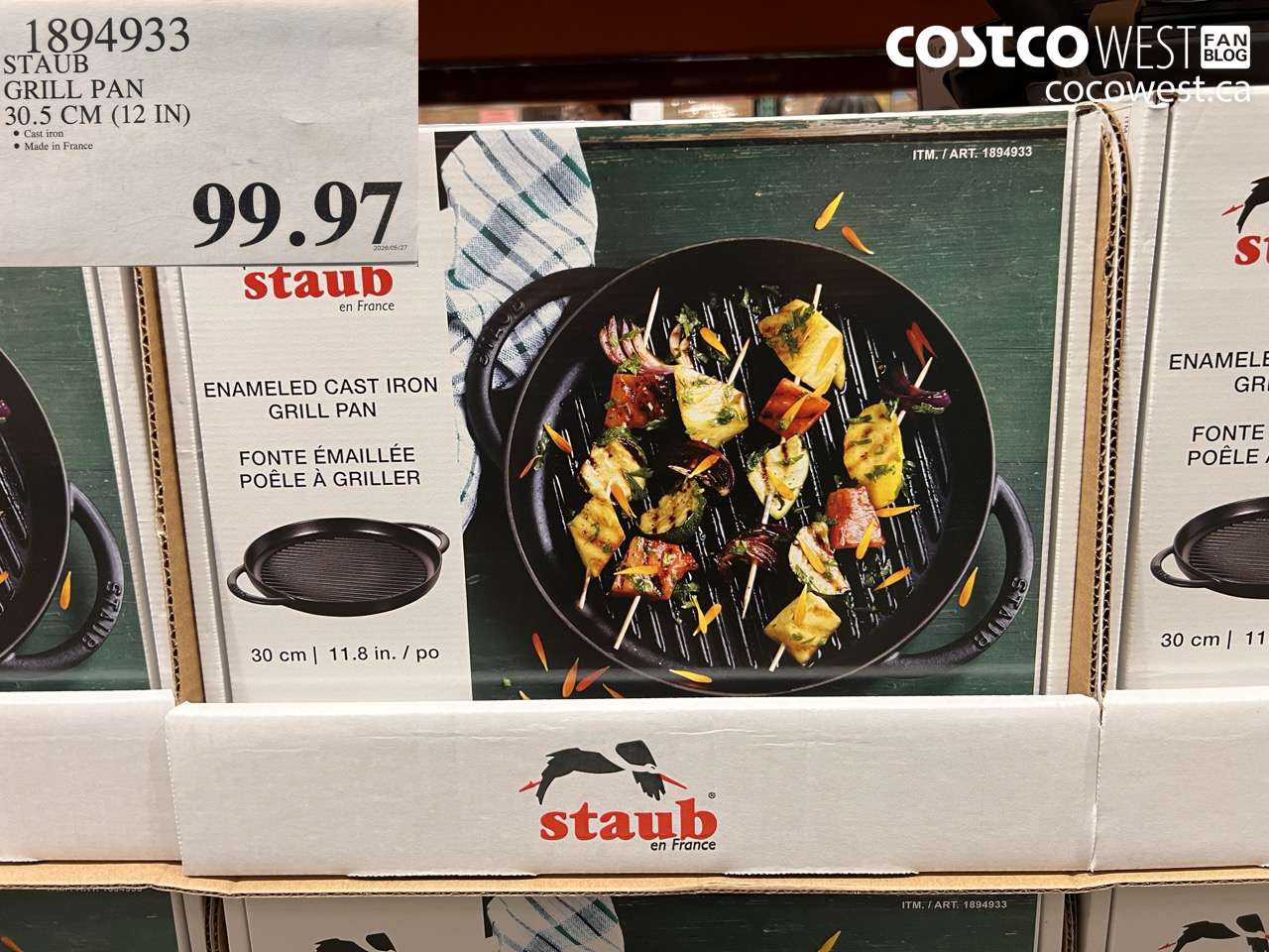 1894933 STAUB GRILL PAN 30.5 CM (12 IN) $99.97